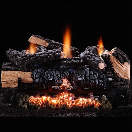 RICKIS RUGS Hargrove Manufacturing 24 Inch Cumberland Char Vent-free Log Set LP RI2211853